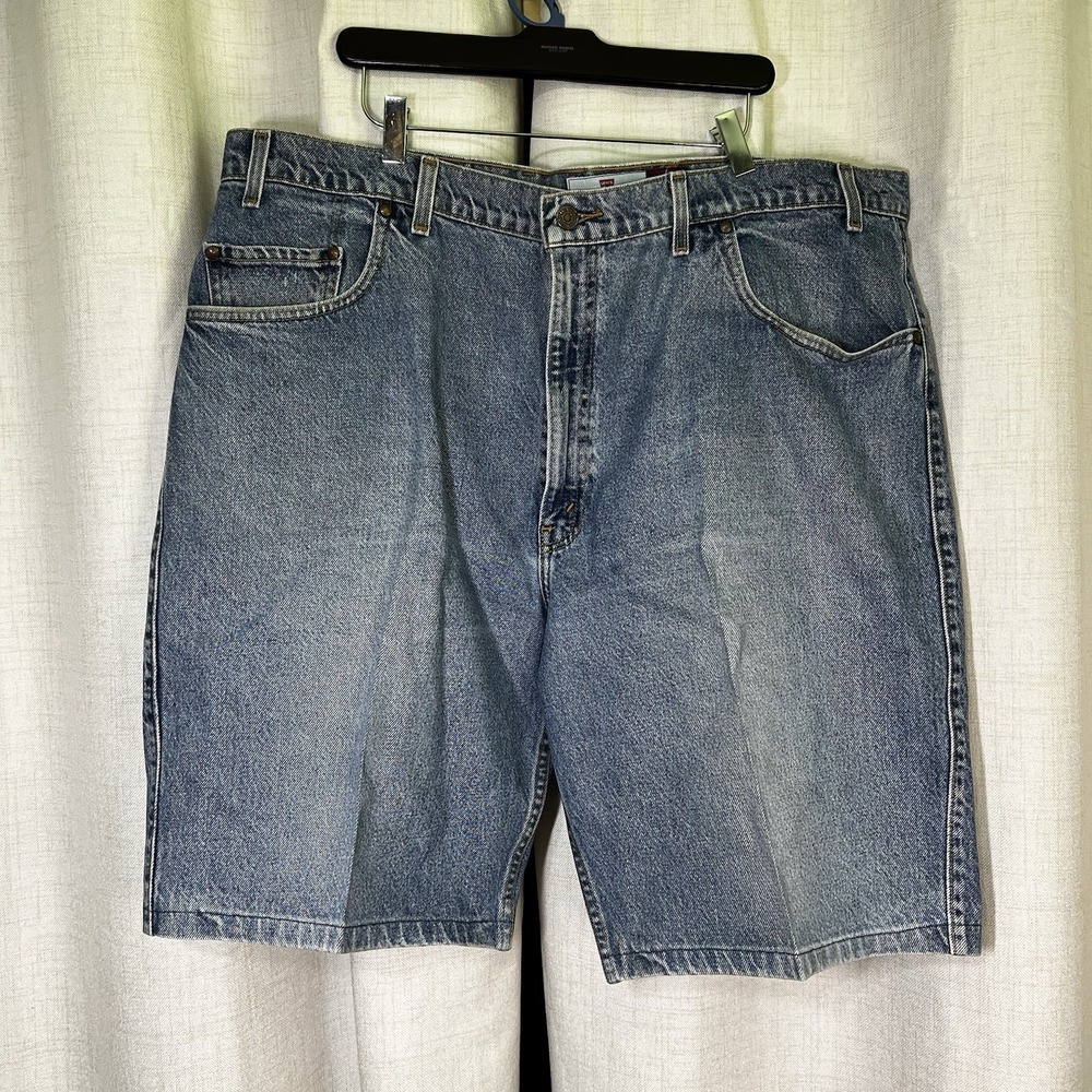 Vintage 1995 Levis‎ 545 W44 Loose Fit Shorts Orange Tab Jeans  Jorts Mens